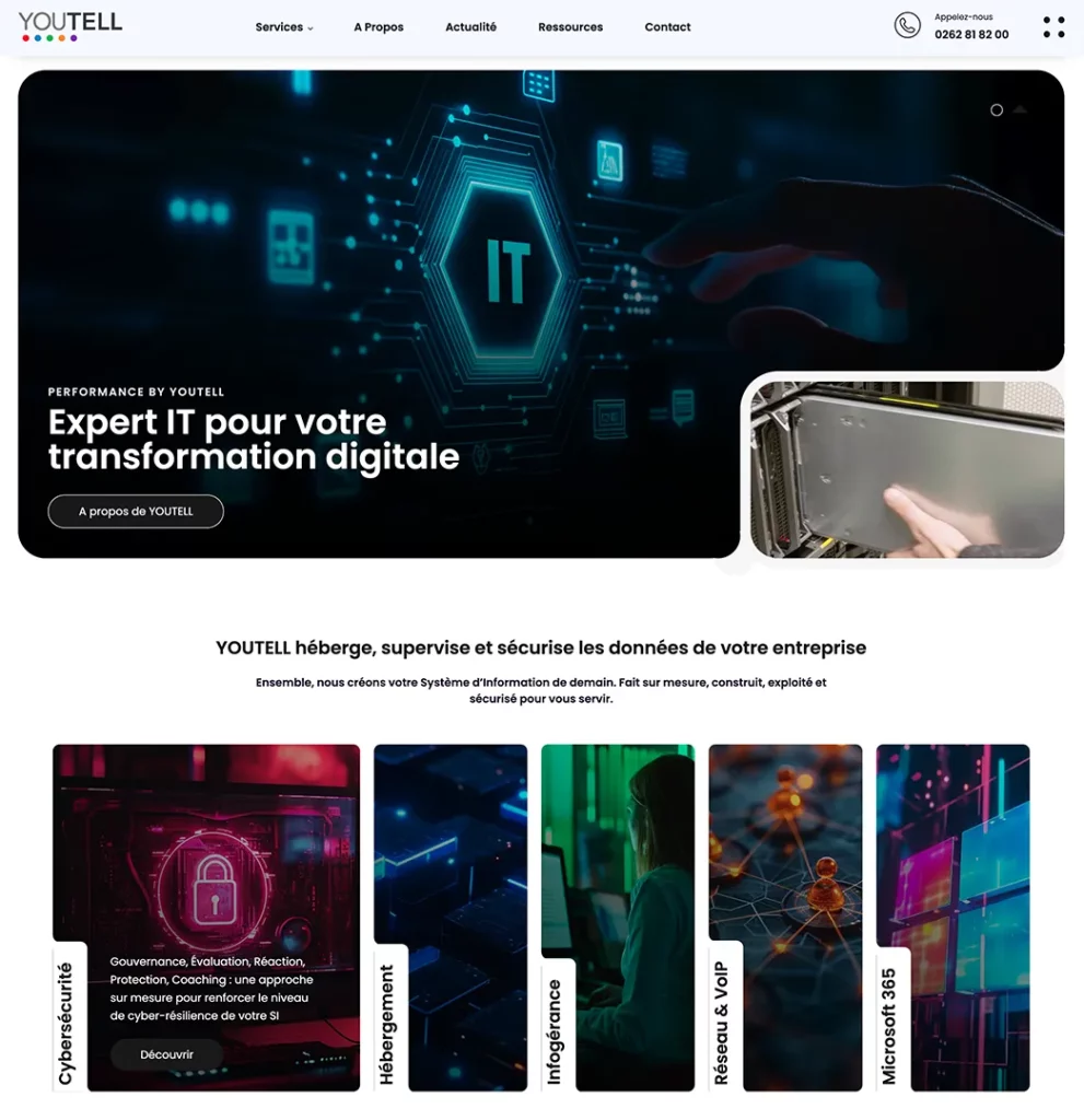 Youtell - Refonte du site web